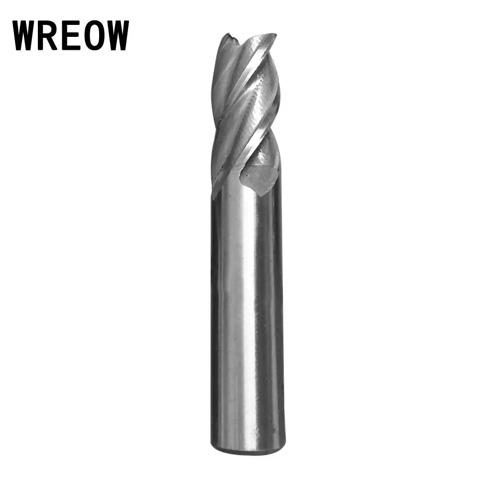 

4 Flute End Mill 10mm HSS CNC Straight Shank Milling Cutter Carbide Metal Wood working Drill Bit 10*10mm