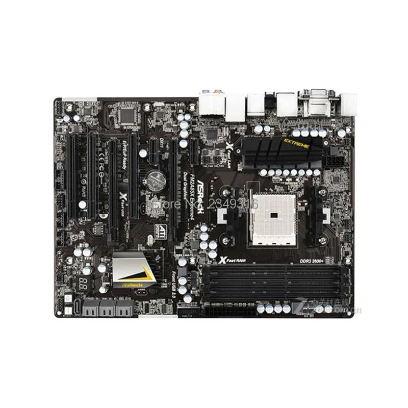 Для материнской платы ASRock FM2A85X Extreme4 оригинальная б/у рабочего стола материнской платы A85X гнездо FM2 DDR3 SATA3 USB3.0