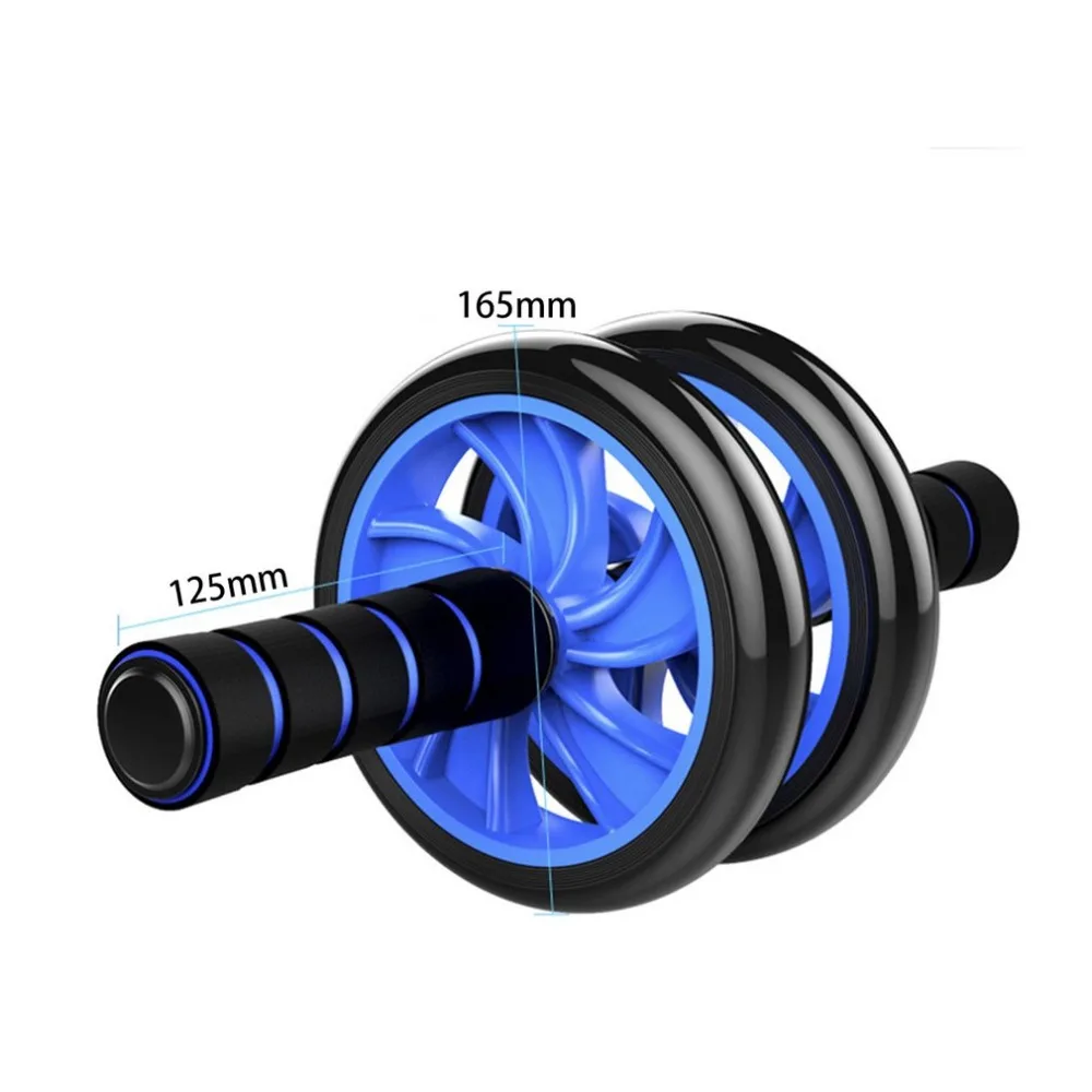 Пресса Фитнес колеса тренировки Ролик гимнастический для руки назад живота Core тренер ролика Двойные колеса Фитнес оборудования