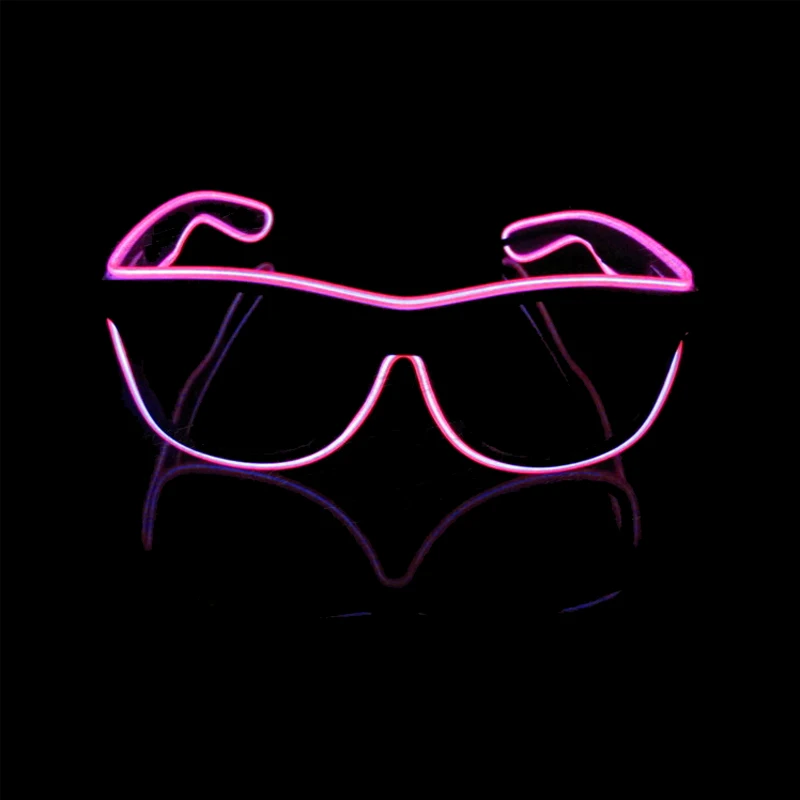 LED Glowing Glasses Flashing Glass EL Wires Novelty Party Decorative Club Lighting Cosplay Masks Gift Bright Light Sunglasses