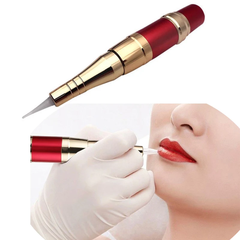 

Eyebrow Tattoo Pen Machine 35000r/min Hat Tattoo Steel Gun Machine Professional Eye Brows Permanent Makeup Pens Home Use