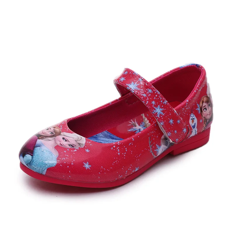 

2019 Disney frozen Elsa and Anna single shoes girls new princess soft cartoon casual shoes breathable fashion girls shoes
