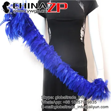 CHINAZP Профессиональный 850 штук/комплект фантастический костюм украшения натуральный крем натянуто китайское петушиное перо - Цвет: Royal Blue
