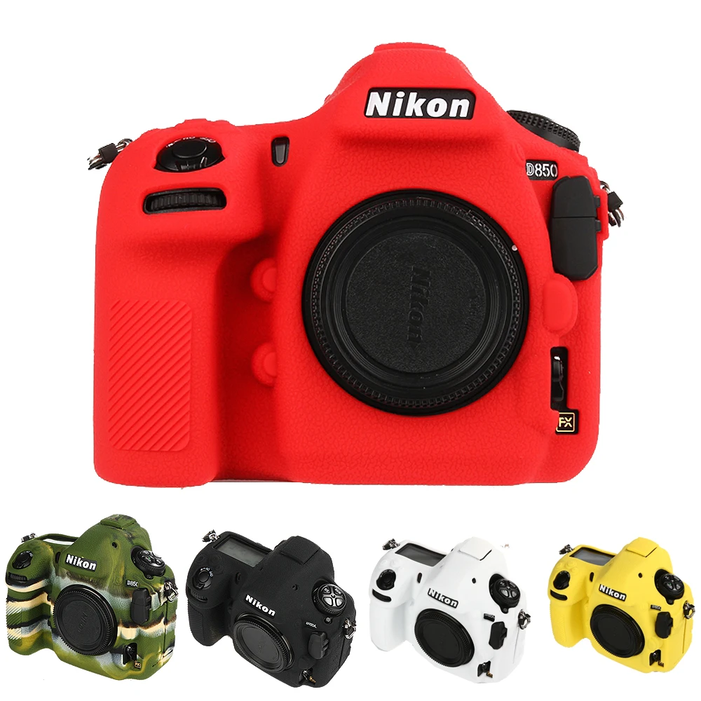 Силиконовая кожа брони чехол для dslr камеры корпуса Защитная пленка объектива Nikon