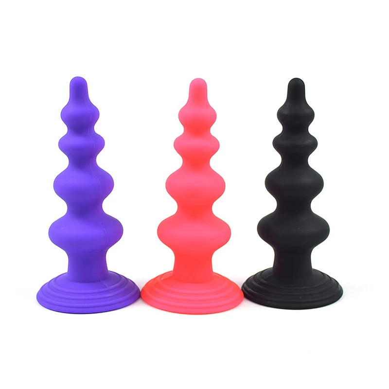 Unisex Anus Sex Products Prostate Massager Anal Butt Plug Strong Suction Cup Beads Adult Product Erotic Toy for Men |