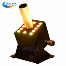 8pcs/lot 250W Power DMX512 Cryo Jet Fog Machine Nightclub Easy Angle Small Co2 jets Fog Jet Cannon Mini LED RGB Triple Colors