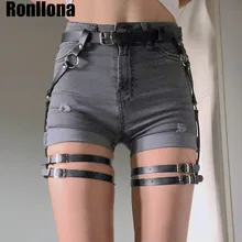 Кожаный ремень для связывания тела, кожаный ремень для женщин, сексуальное женское белье, Эротическая подвязка, пояс для подвязки ног, Женская подвязка