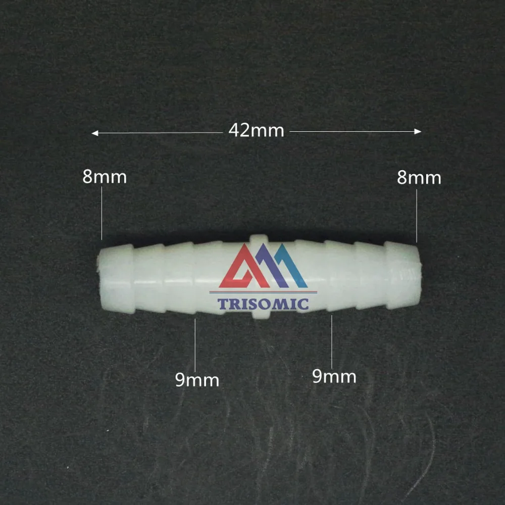 

8mm Straight Connector Plastic Fitting Connector Material PE Plastic Silicone Hose PVC Tube Joiner Fitting Aquarium Fish Tank