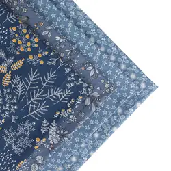 0,5 метра ширина 156 см Темно-Синий принт 100% хлопок ткань для мальчика одеяло из разноцветных лоскутов стеганые ткани