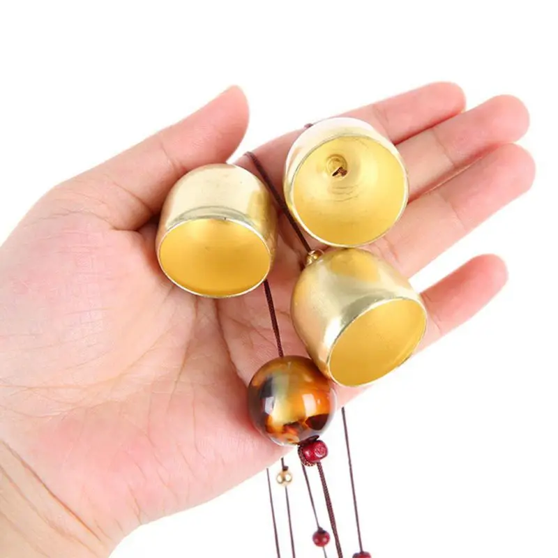 Медные колокольчики из сплава Lucky Gold Wind Chimes сад антикварное украшение для дома окно колокольчики