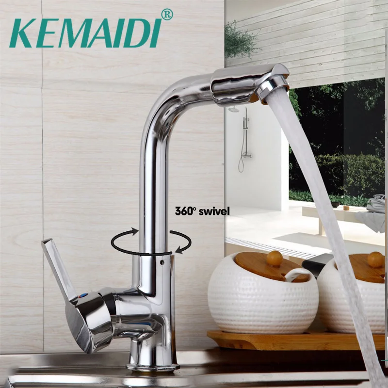 KEMAIDI US смесители для кухни смеситель умывальника Поворотный Смеситель ванной