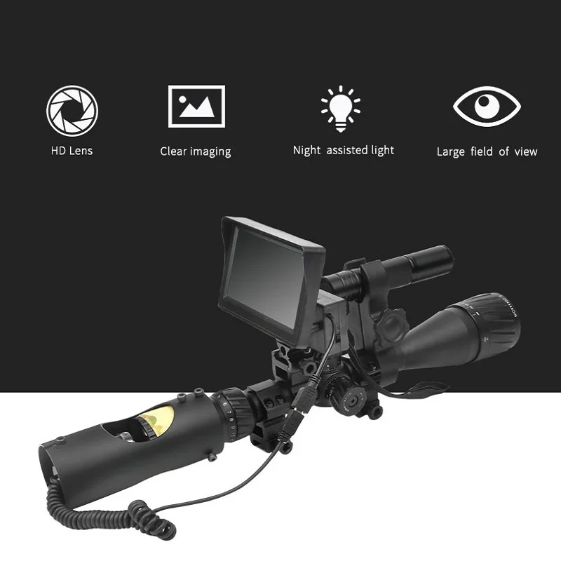 Тактический Цифровой инфракрасный прицел ночного видения с автоматической камерой тактическая цифровая инфракрасная Ночная камера Ночная охота