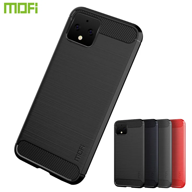 

MOFi For Google Pixel 4 Case Luxury Carbon Fiber Anti-drop TPU Soft Cover Cases For Google Pixel 4 Back Cover