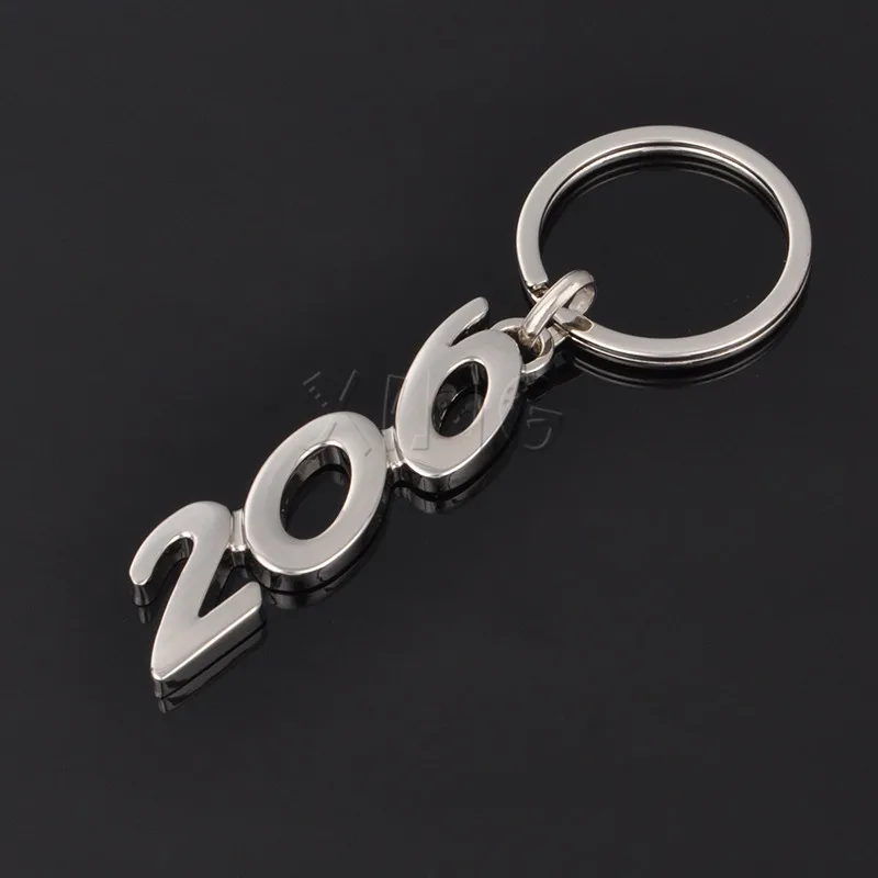 Car Keychain Key Ring Holder Keyfob For Peugeot 206 207 307 308 408 508 3008 Car Styling Accessories,keychain climbing hook,metal keychain,mini wrench keychain,motorcycle keychain