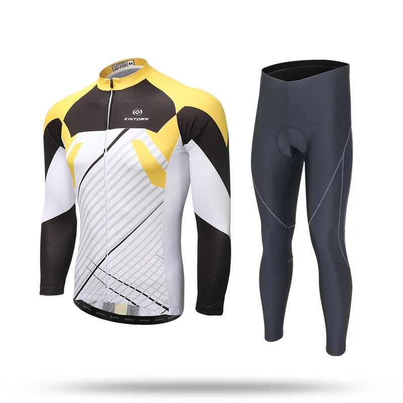 

XINTOWN MTB Pro Team Cycling Jersey Spring Long Sleeve Men Women Summer Cycling Jersey Set Maillot Ropa Ciclismo Spring Sets