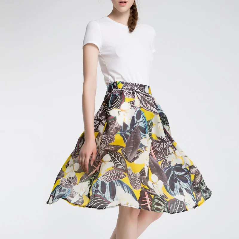 Женская животных/цветочный принт юбка из органзы|organza skirt|a skirtskirt a |