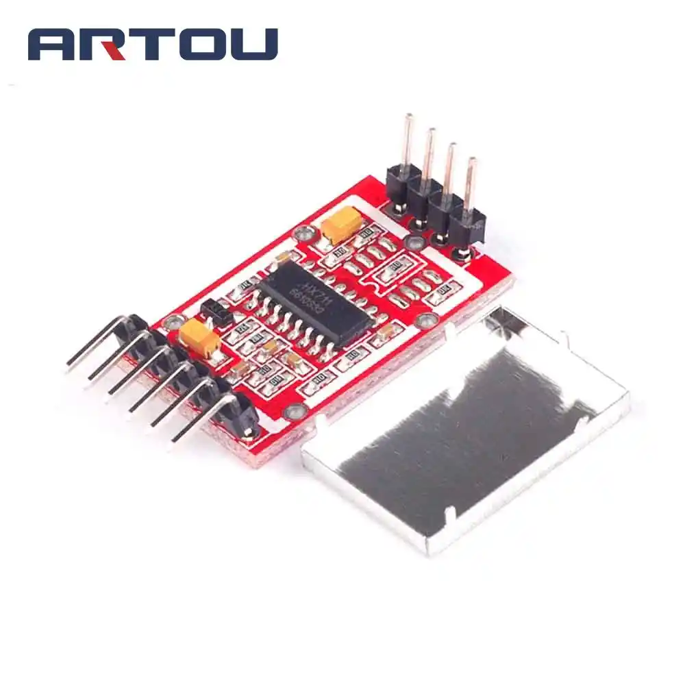 Métal Reculé HX711 Dual-channel 24-bit A//D Conversion Weighing Sensor Module