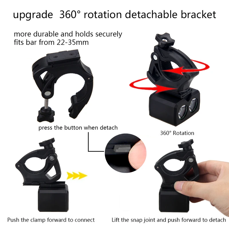 usb, poderosa para ciclismo de estrada e de segurança