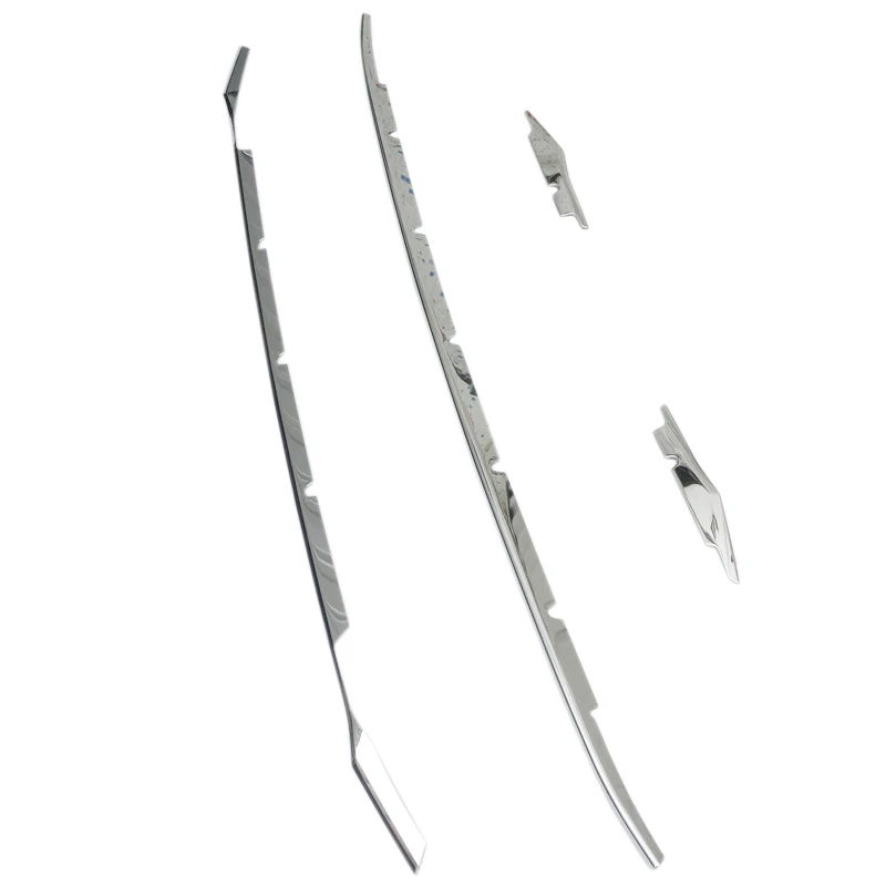 Стайлинг автомобиля 4 шт. передняя нижняя решетка из нержавеющей стали