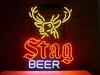 STAG BEER Glass Neon Light Sign