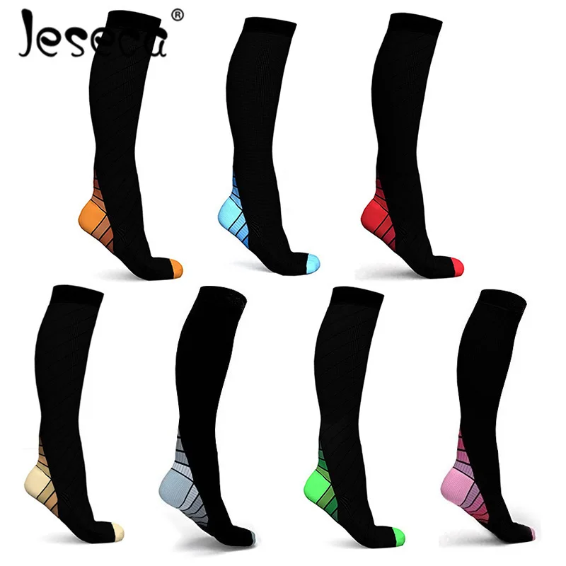 

Unisex Men Professional Compression Socks Breathable Travel Activities Fit for Nurses Shin Splints Flight Travel Sports Sock