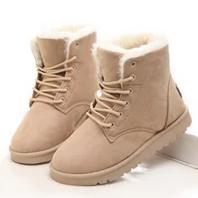 

Women Boots Winter Warm Snow Boots Women Faux Suede Ankle Boots For Female Winter Shoes Plush Shoes Woman