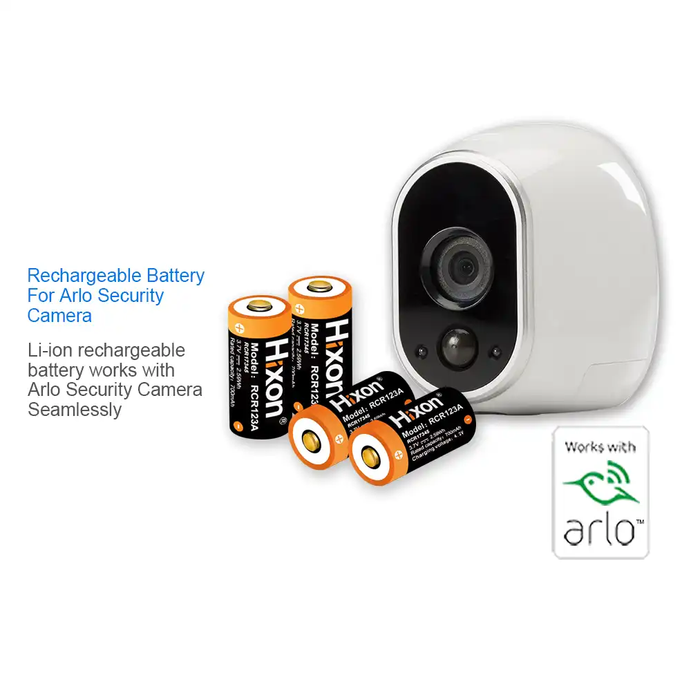 16pc 700mAh 3.7V RCR123A CR123A 16340 rechargeable battery for Arlo HD