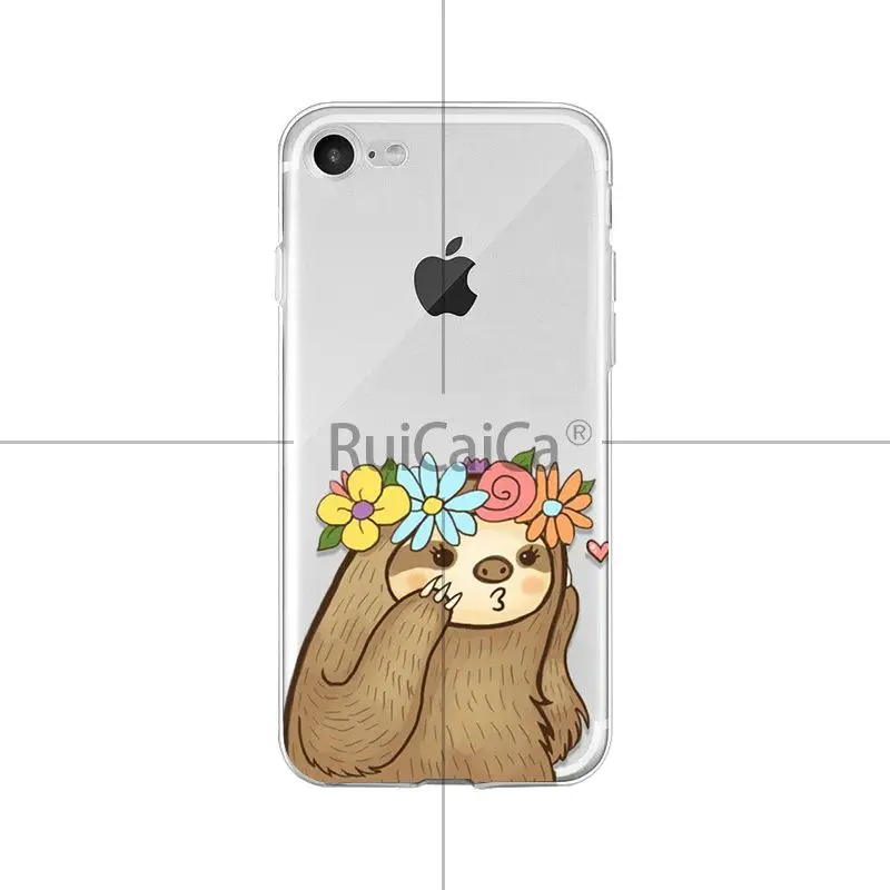Ruicaica Ленивец милые животные роскошный уникальный дизайн чехол для телефона для Apple iPhone 8 7 6 6S Plus X XS MAX 5 5S SE XR Чехол для мобильного телефона - Цвет: A13