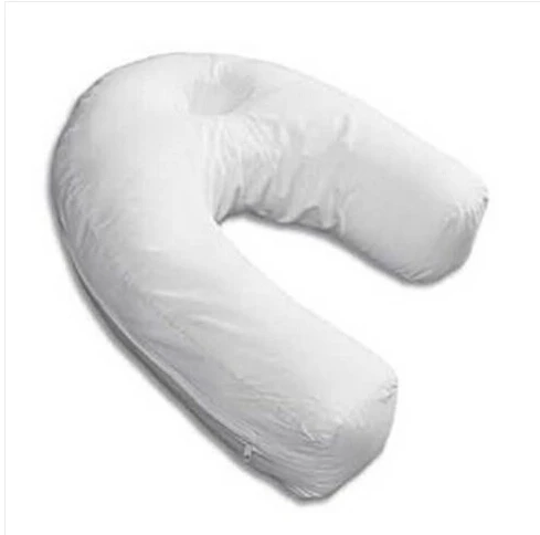 Новейшая Горячая Высокая плюс боковая спальная Подушка спящий Бадди u-образная Подушка для поддержки поясницы - Цвет: Белый