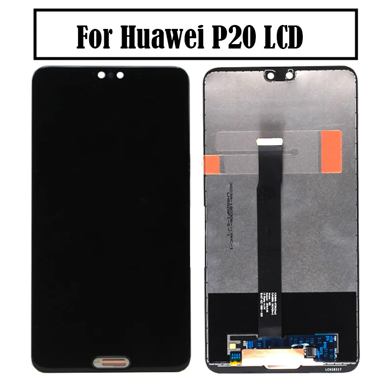 Для Huawei P20 ЖК дисплей + кодирующий преобразователь сенсорного экрана в сборе