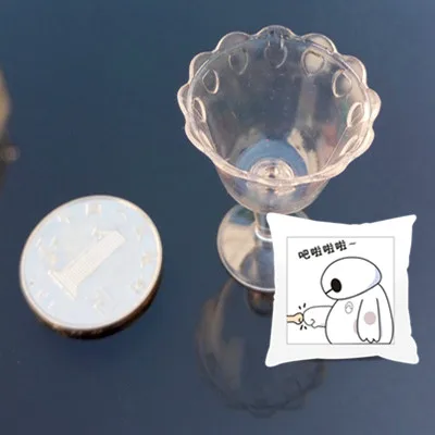 Мини чашка мороженого чашка для мороженого, почва липкая глина прозрачный пластиковый контейнер Стекло Мини Siwan DIY - Цвет: see chart