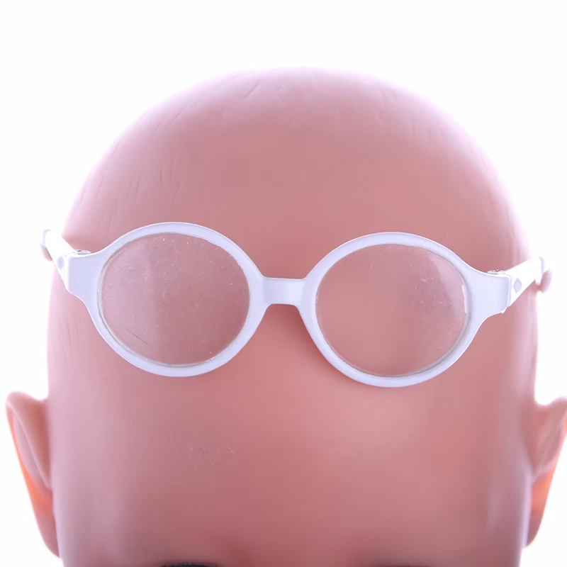 Fleta Бесплатная доставка, ручной белый очки подходят 43 дюймовых кукол одежда лучший подарок (только очки) m65