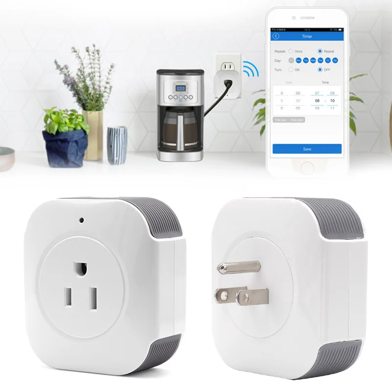 

Sonoff S30 Wireless Smart Power Socket US plug WiFi Switch Remote Control smart home automation kit for Alexa / google home Nest