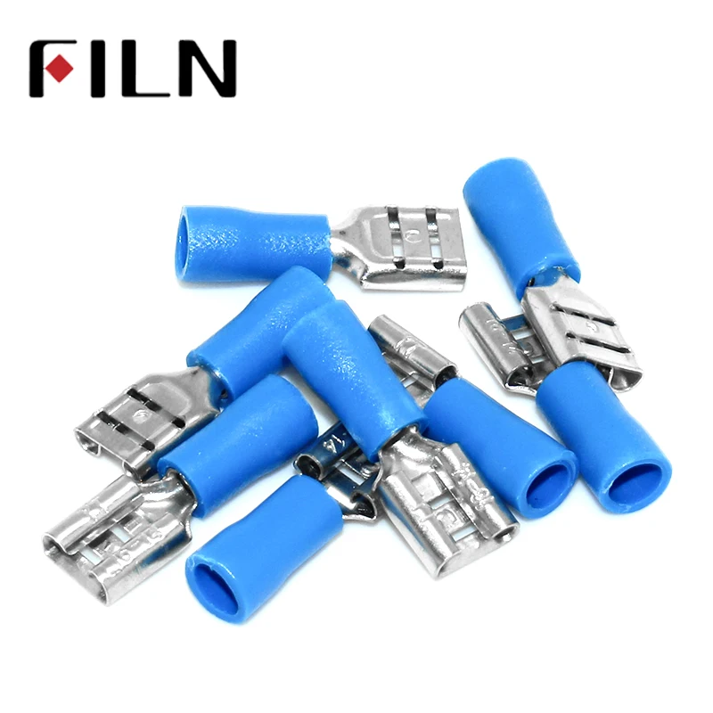 

FDD2-250 Female Insulated Electrical Crimp Terminal for 1.5-2.5mm2 wire Connectors Cable Wire Connector Terminal AWG 16-14