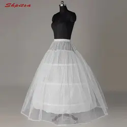 Белый бальное платье 3 Нижняя юбка с кринолином длинное Нижняя Для Свадебное кринолин женщина обруч юбка