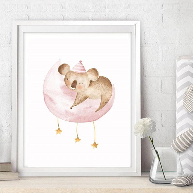 Sleeping Koala Prints Kids Room Decor