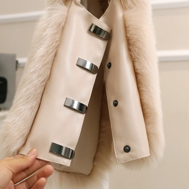 Пальто поступление зимние теплые модные женские туфли пикантные пальто меховые жилеты высокого Класс искусственного меха пальто лисий мех короткий жилет Для женщин куртка