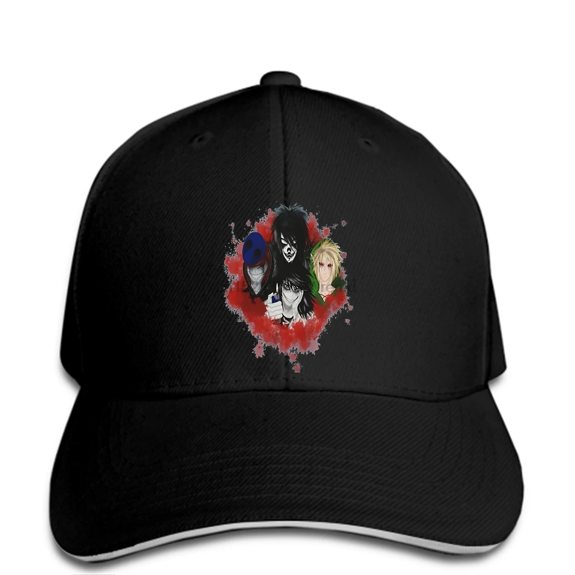 

hip hop Baseball caps Funny Men hat Women novelty CREEPYPASTA 2 CREEPYPASTA JEFF THE KILLER BEN DROWNED LAUGHING JACK cool cap