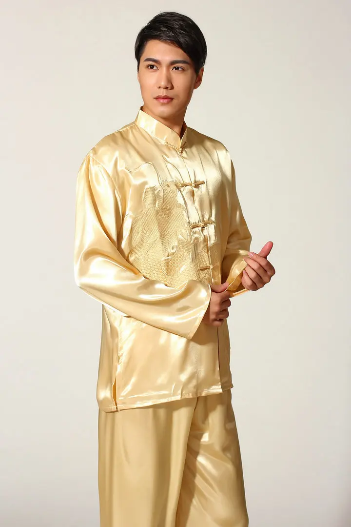 Китайская традиционная одежда для кунг-фу, комплект 5 цветов, костюм танга, одежда тайцзи, Костюм тайцзи, топ кунг-фу+ штаны, 2 предмета