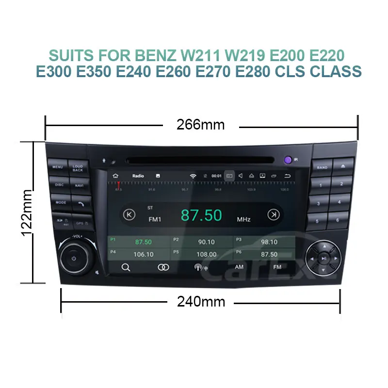 Flash Deal Android 9.0 Octa Cores Car DVD For Mercedes Benz E-Class/W211 E200 E220 E240 E350 E280 E300 With 3G/4G WIFI Radio GPS Carplay 30