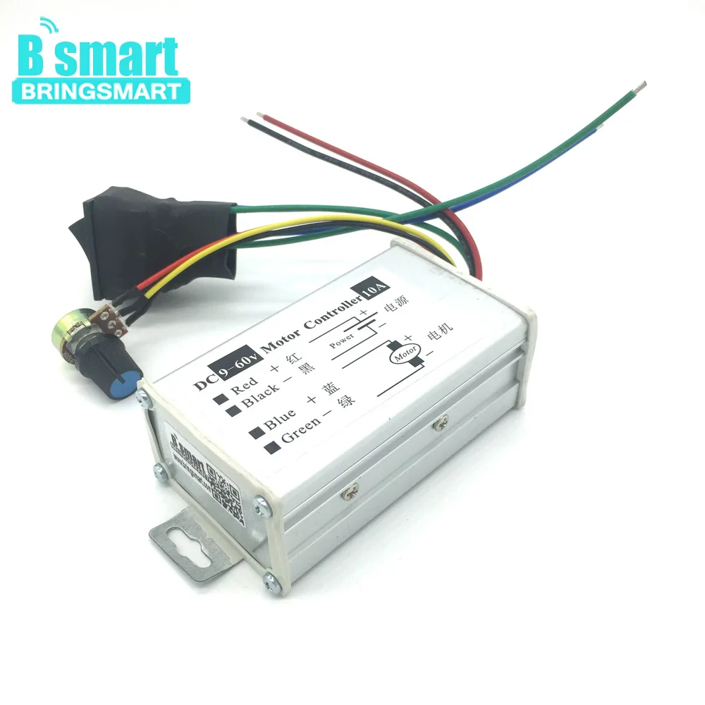 Bringsmart CCM6D DC 9 V-60 V Мотор контроллер 10A Плавная Мотор Скорость контроллер драйвер pwm доска Поддержка реверс