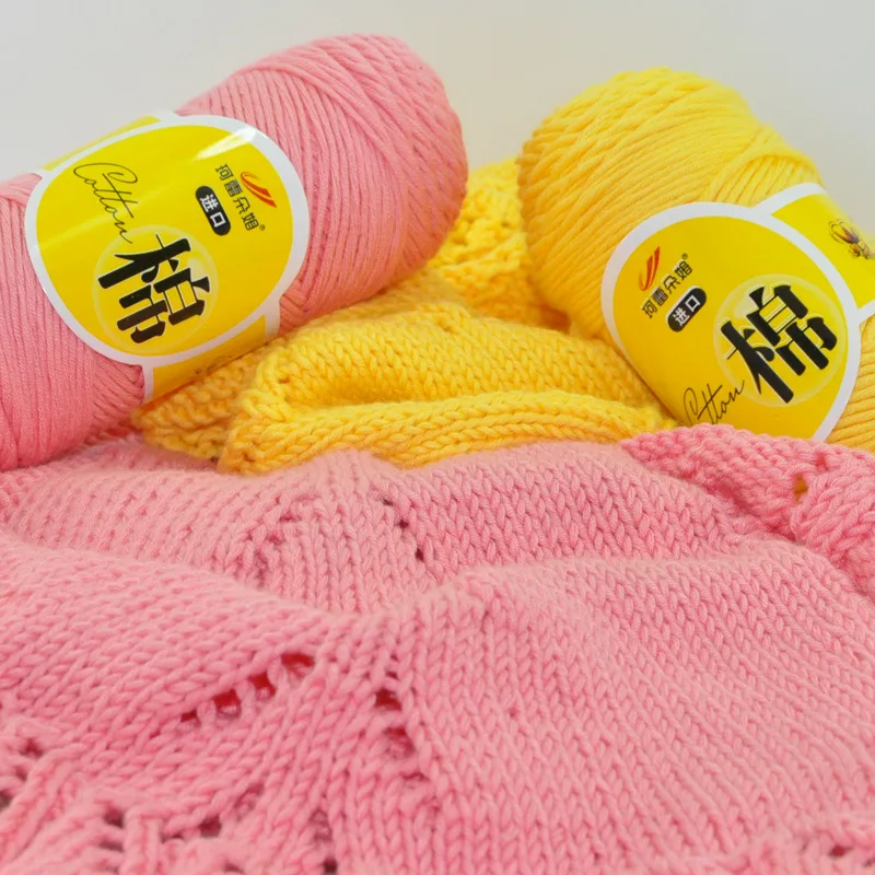 Высокое качество, Детская Хлопковая толстая пряжа для вязания крючком, дешево, сделай сам, свитер, одеяло, шарф, кукла, ручная вязка, вязанная пряжа