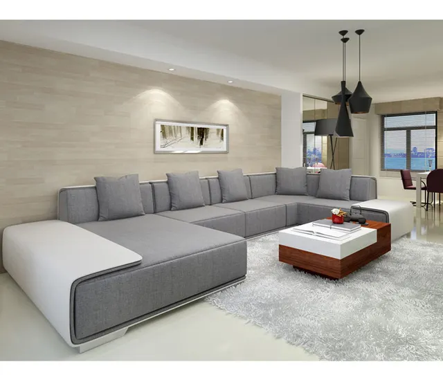 Northern European Living Room Washable Sectional Sofas Furniture Northern European Living Room Washable Sectional Sofas Furniture With Poliester Fabric L36