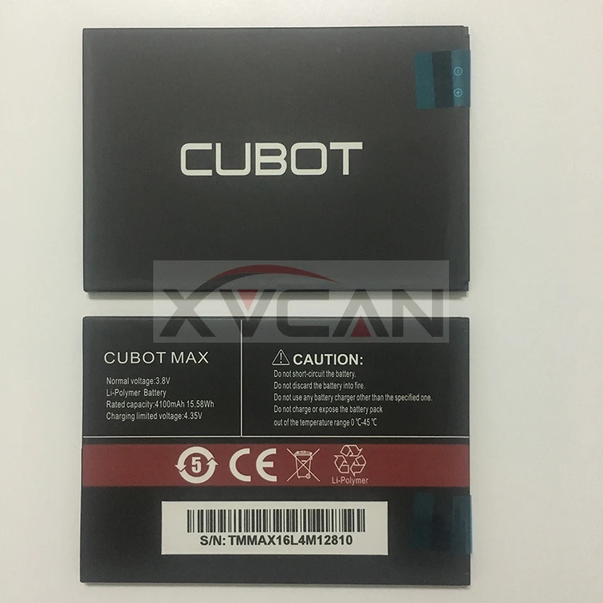 

100% New Original CUBOT MAX Battery 4100mAh Replacement backup battery For CUBOT MAX Cell Phone In Stock