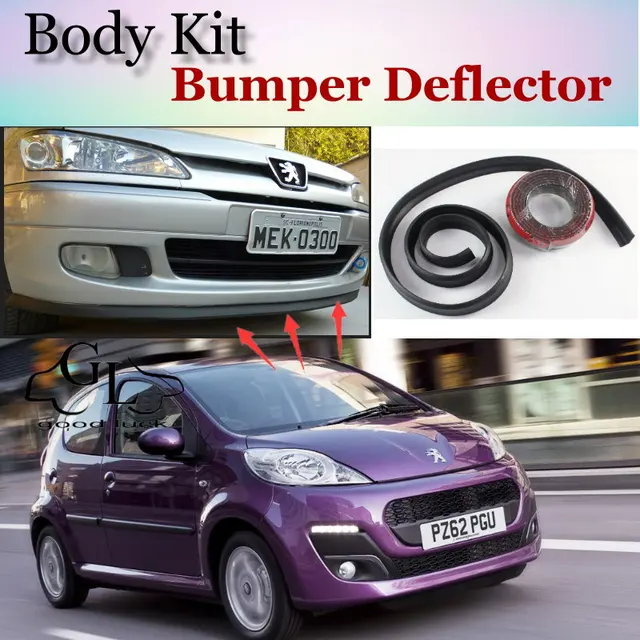 Bumper Lip Deflector Lips For Peugeot 106 / 107 / 108 Front Spoiler ... Bumper Lip Deflector Lips For Peugeot 106 / 107 / 108 Front Spoiler ...