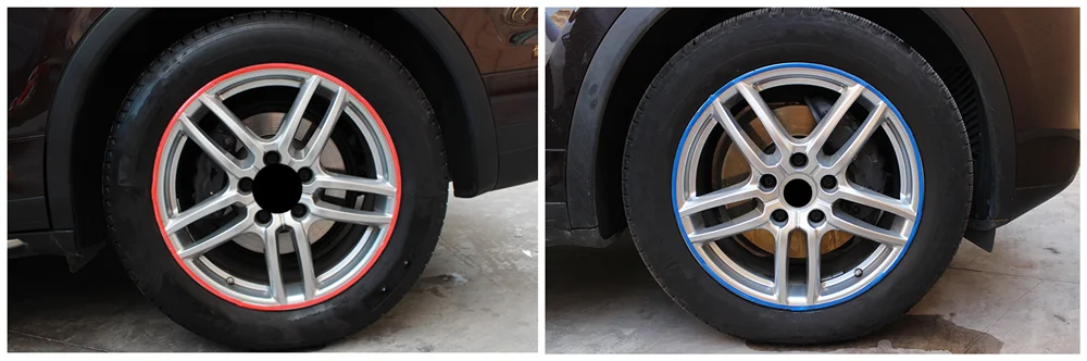 Автомобиль и колеса мотоцикла светоотражающие наклейки DIY Изменение форма для