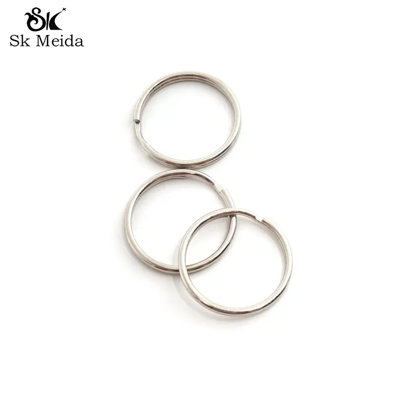 

200pcs Split Keyring 20mm Small Key Rings For Mob String Toys USB Hanging Ring Clasps Connectors Making AGK-113