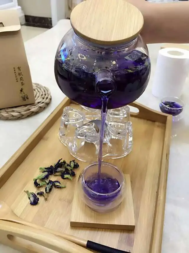 20g.Clitoria Ternatea Tea.Blue Butterfly Pea tea.Dried kordofan pea flower.Vitamin A Thailand