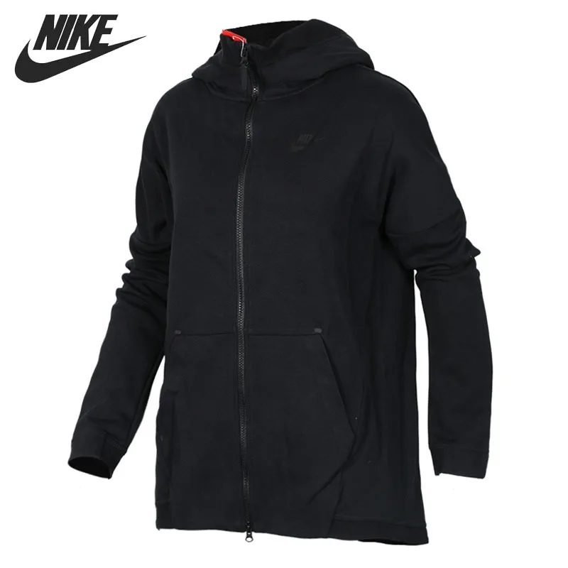 

Original New Arrival NIKE TCH FLC CAPE FZ KNT Women's Jacket Hooded Sportswear