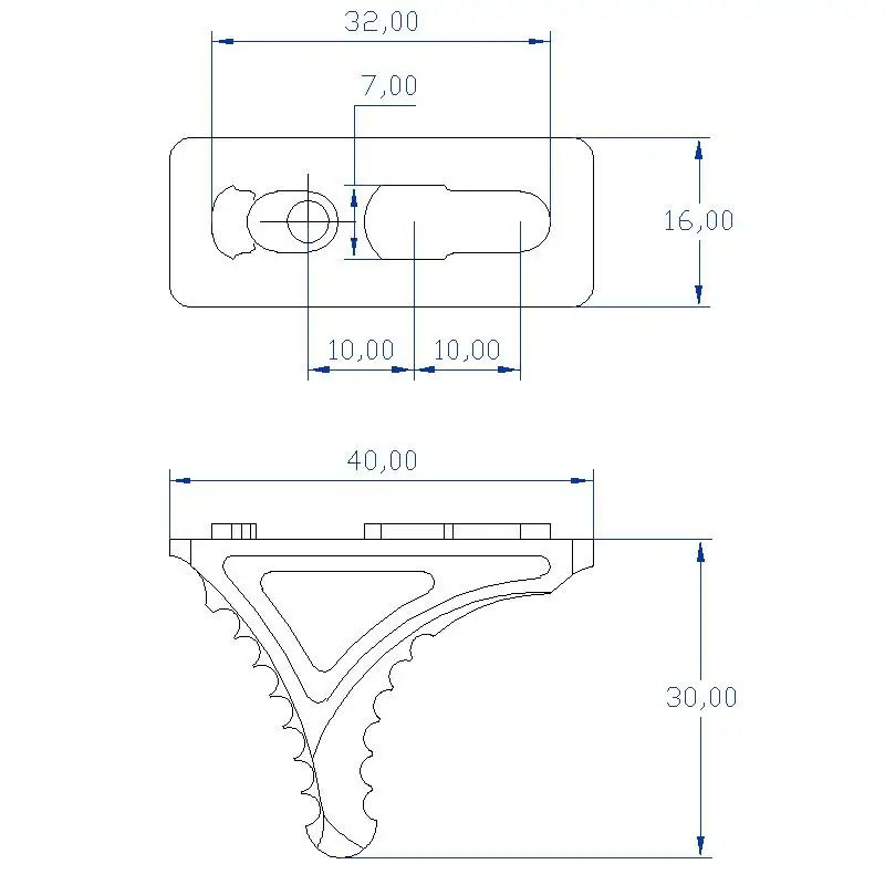 ACI RS KAVE двунаправленный стоп/ручной стоп для M-LOK/MLOK CNC Версия легкий(черный/красный/коричневый/серебристый